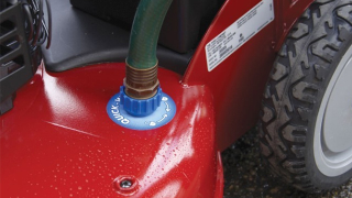 Illustration for article titled Improved Gaskets Let You Store This Mower Upright Without Fuel Leaks